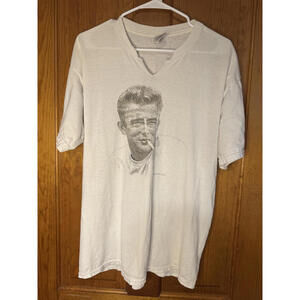 Vintage Jerzees Heavyweight Blend White Graphic T-Shirt